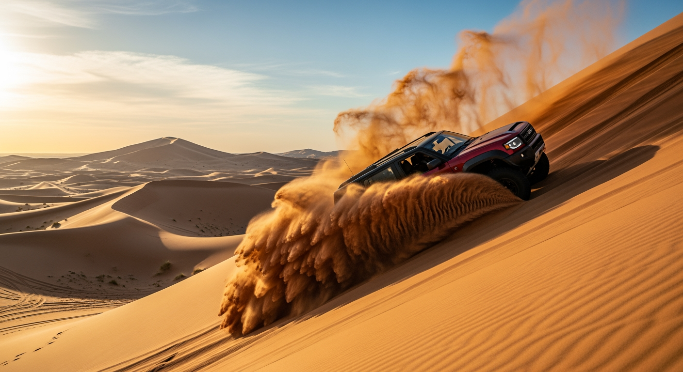 Abu Dhabi Desert Safari – Shared Bus Transfer